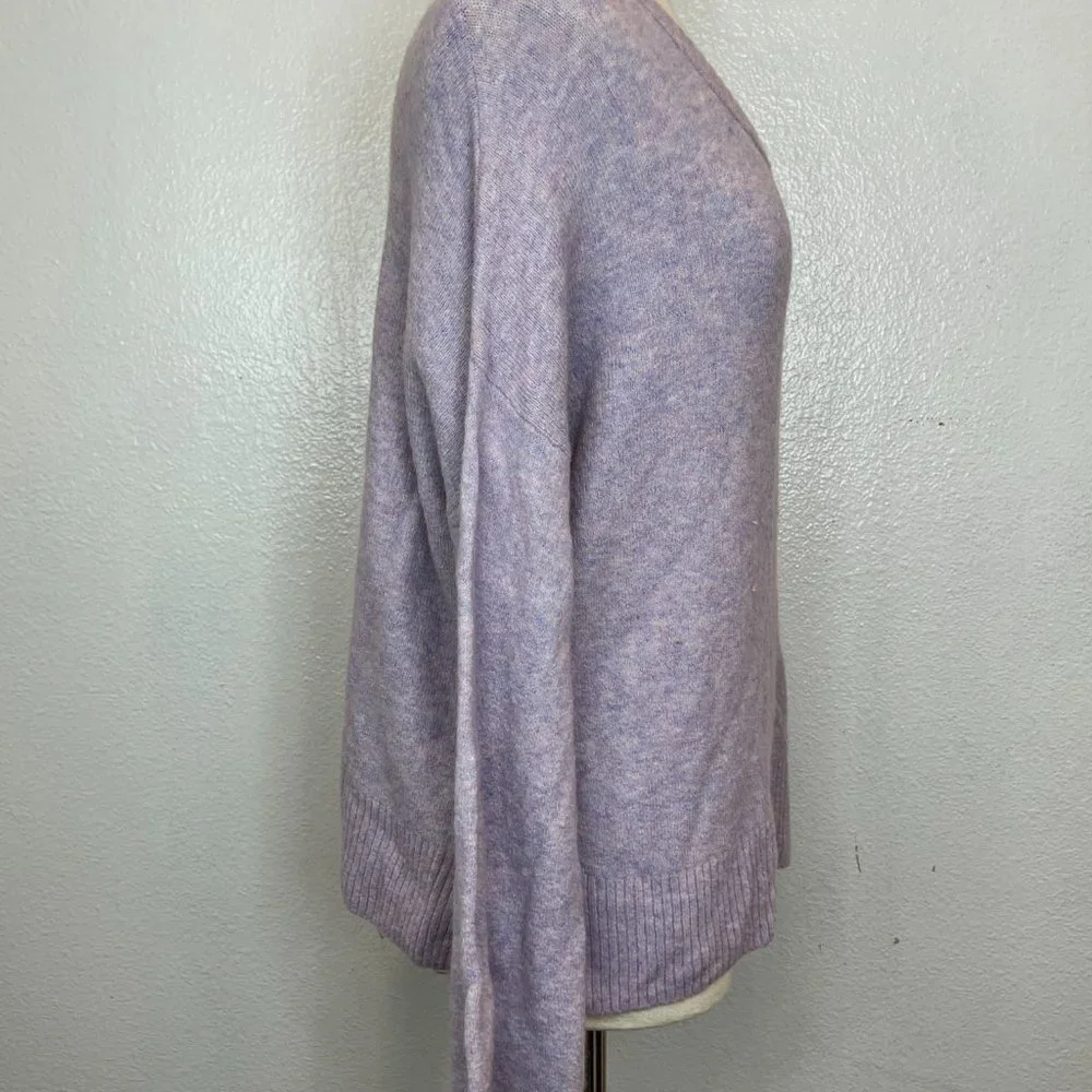 Madewell Payton Pullover Sweater in Coziest Yarn Heather‎ Lilac Size XL